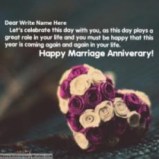 Beautiful Marriage Anniversary Images With Name