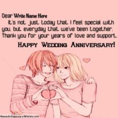 Best Anniversary Name Wishes With Photo