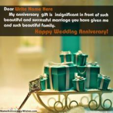 Happy Anniversary To My Husband With Name