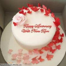 Name Marriage Anniversary Cake Photo