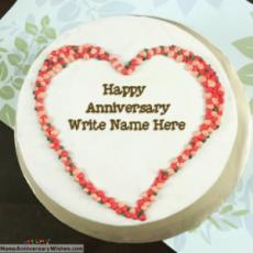 Anniversary Cake Edit Name and Photo