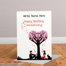 Romantic Couple Anniversary Card Images With Name