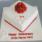 Red Rose Cake For Wedding Anniversary With Name